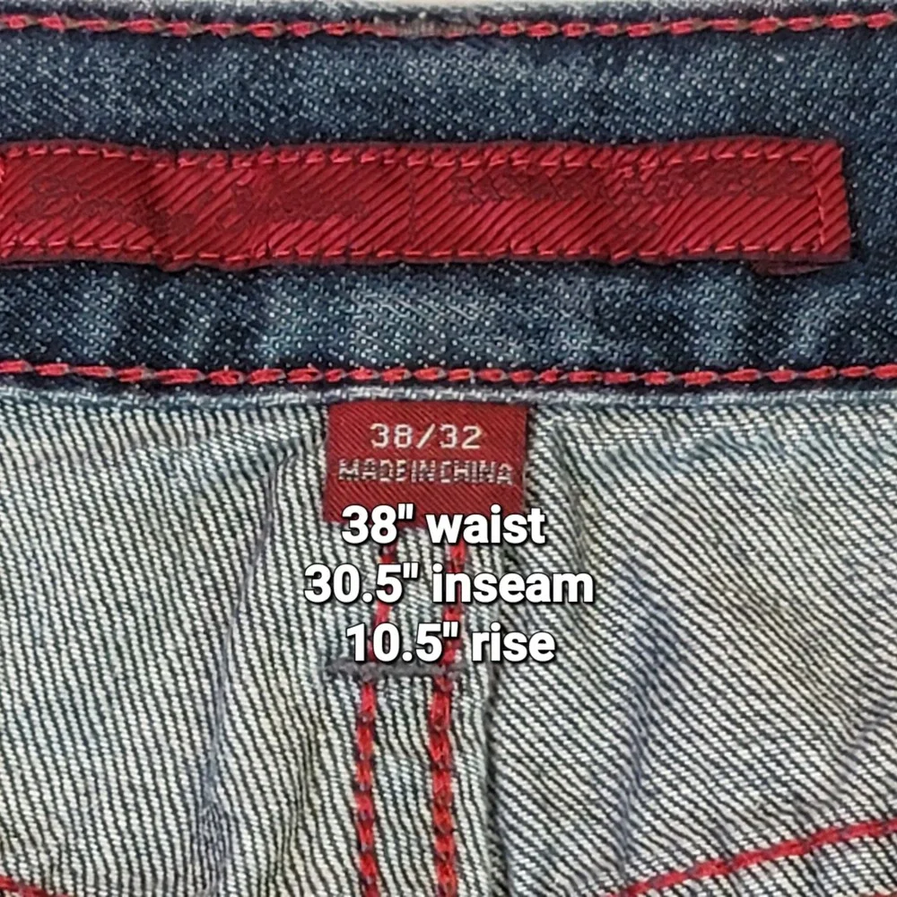 Banana Republic‎ Western Jeans Straight Leg Preppy Blue Denim Casual Size 38x30